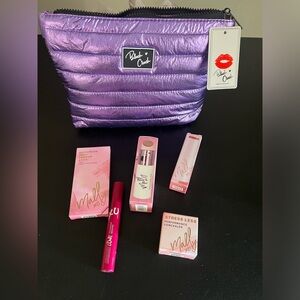 Mally Beauty bundle with Blush Crush cosmetic bag 6 Pcs